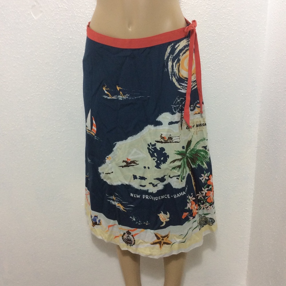 J Crew Bahama print skirt
